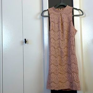 Light Mauve Lace Dress
